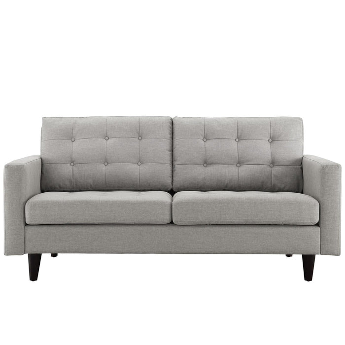 Empress Upholstered Fabric Loveseat