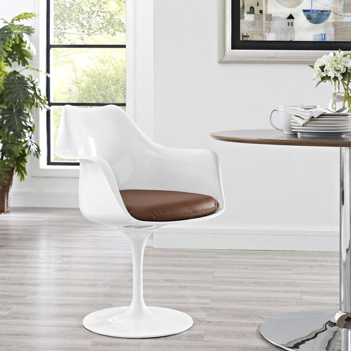 Lippa Dining Vinyl Armchair