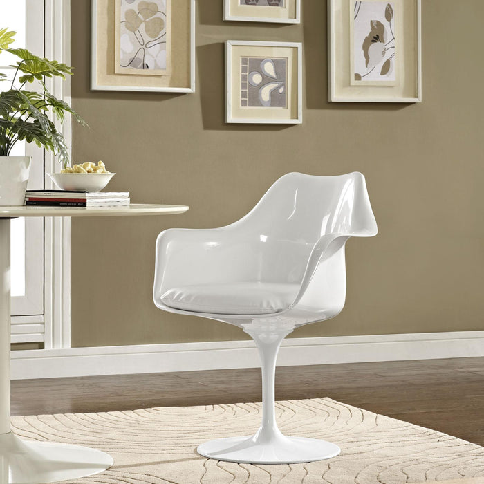 Lippa Dining Vinyl Armchair