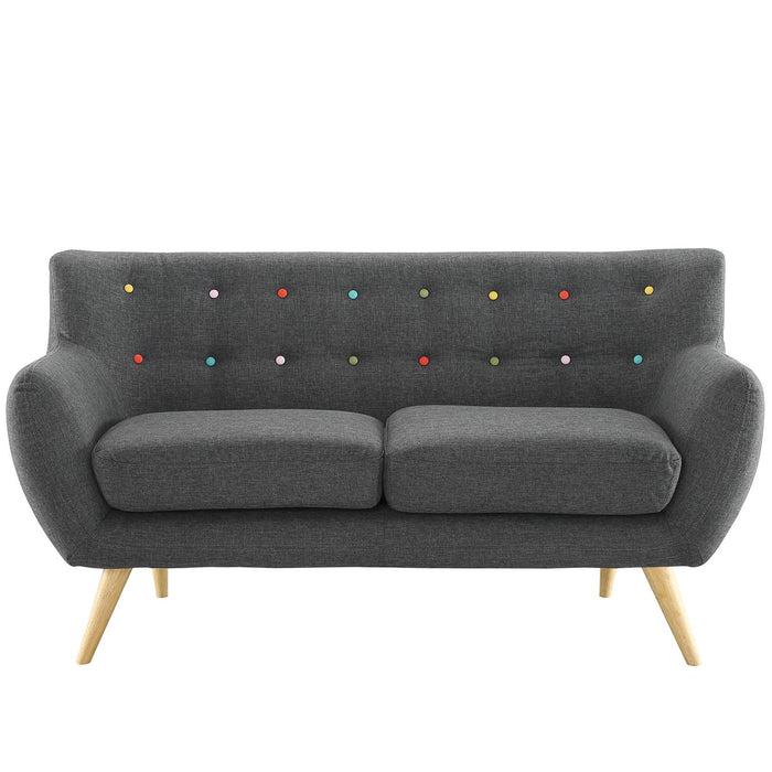 Remark Upholstered Fabric Loveseat