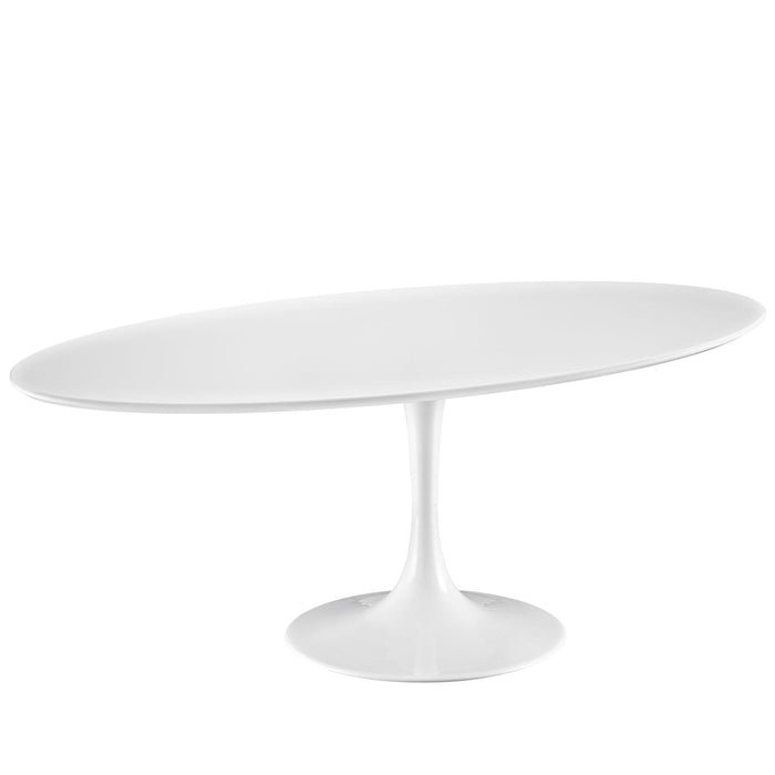 Lippa 78" Oval Wood Top Dining Table