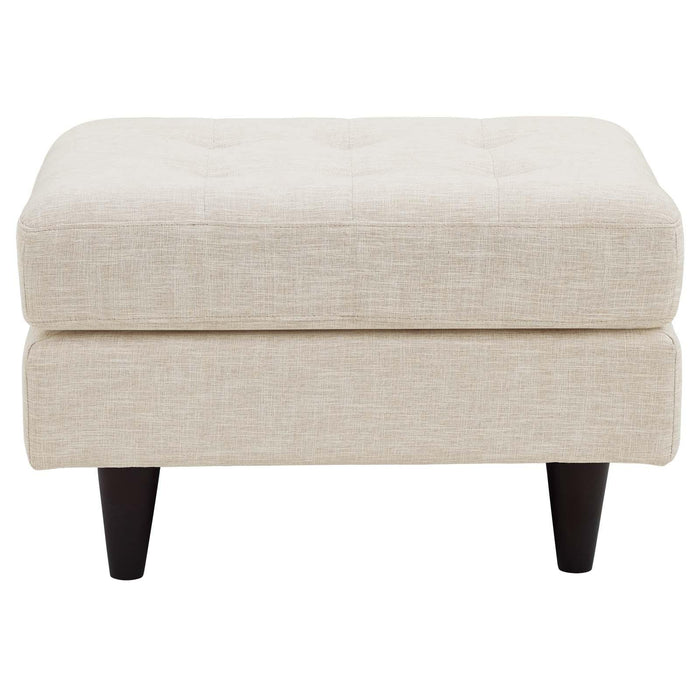 Empress Upholstered Fabric Ottoman