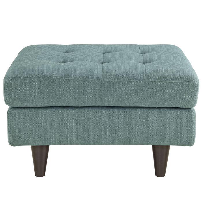 Empress Upholstered Fabric Ottoman