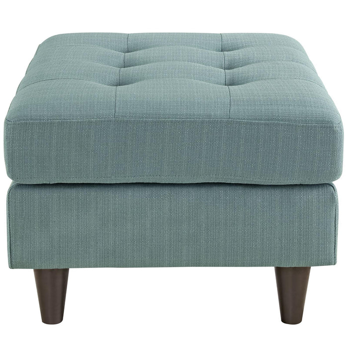 Empress Upholstered Fabric Ottoman