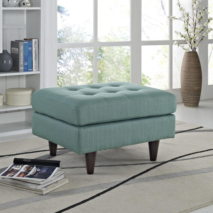 Empress Upholstered Fabric Ottoman