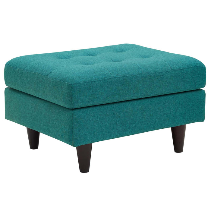 Empress Upholstered Fabric Ottoman