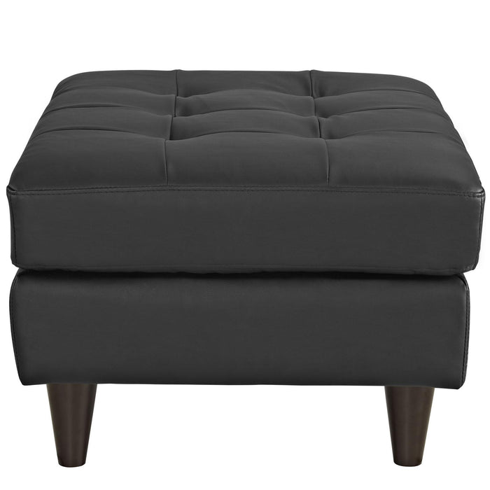 Empress Bonded Leather Ottoman