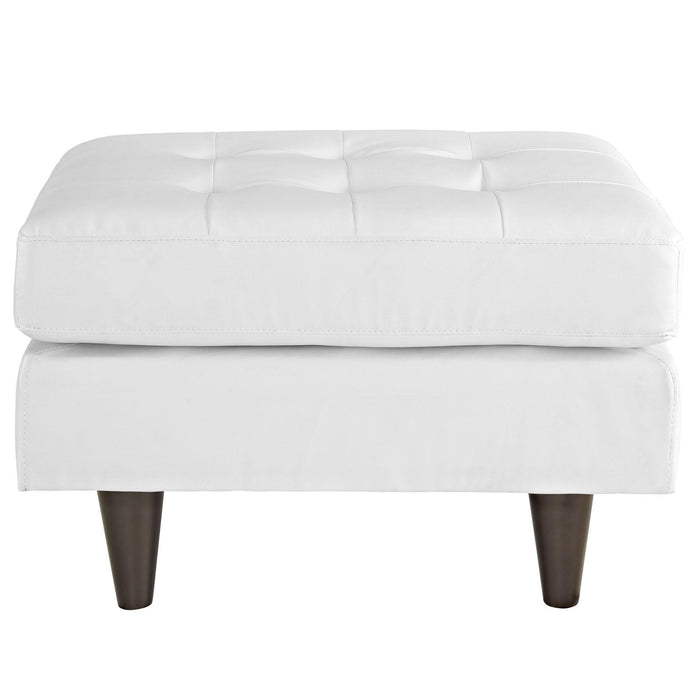 Empress Bonded Leather Ottoman