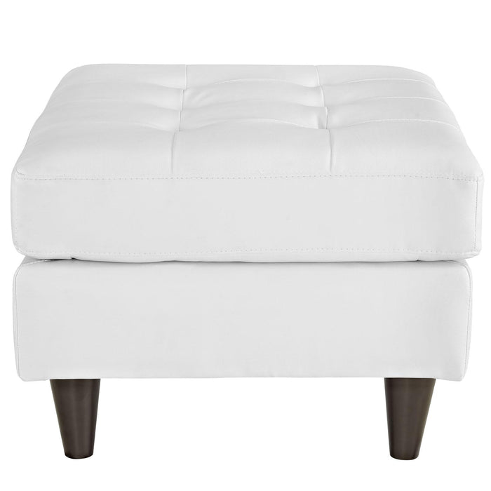 Empress Bonded Leather Ottoman