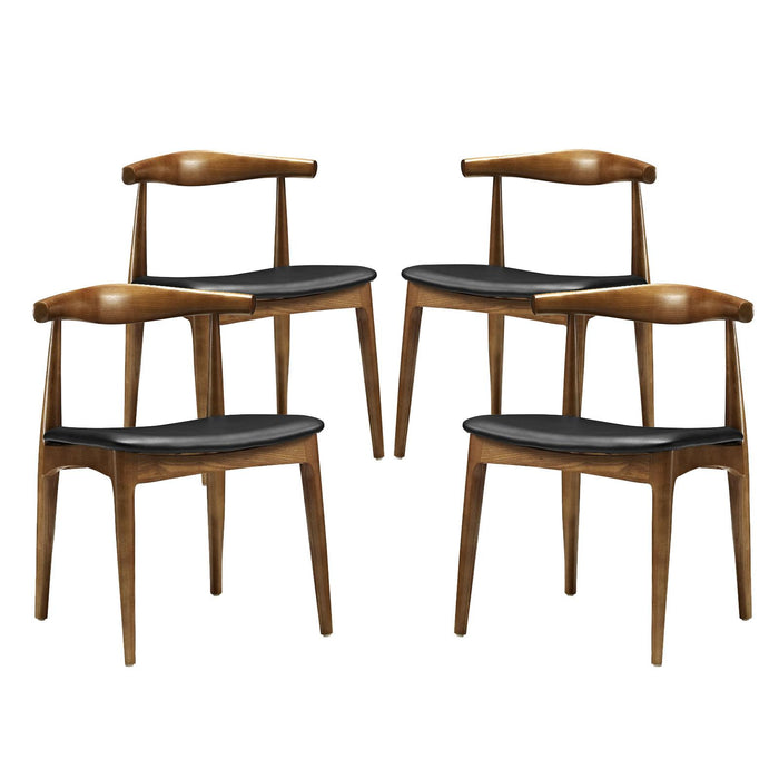 Tracy Dining Chairs Wood Set of 4 image