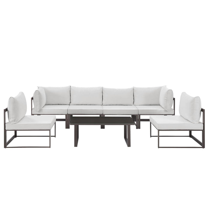 Fortuna 7 Piece Outdoor Patio Sectional Sofa Set