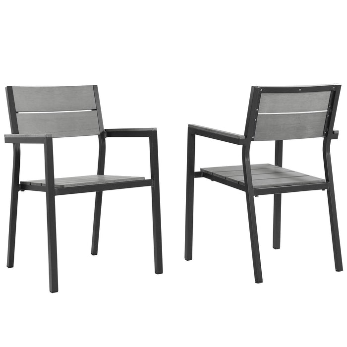 Maine Dining Armchair Outdoor Patio Set of 2 image