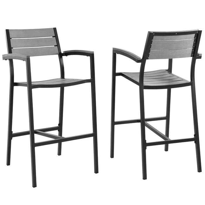 Maine Bar Stool Outdoor Patio Set of 2 image