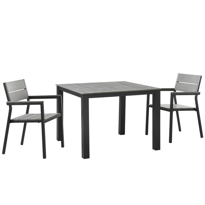 Maine 3 Piece Outdoor Patio Dining Set image