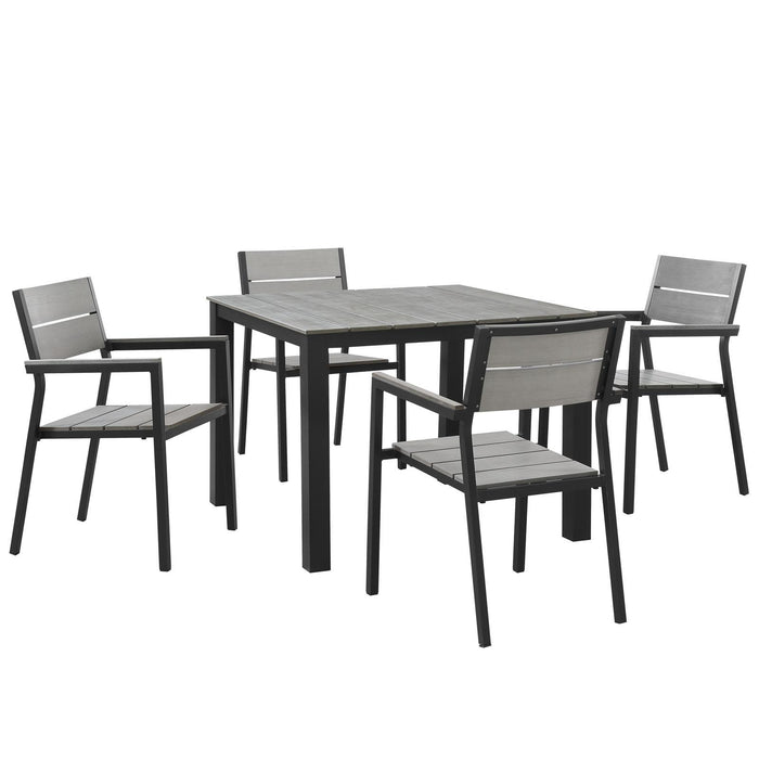 Maine 5 Piece Outdoor Patio Dining Set image