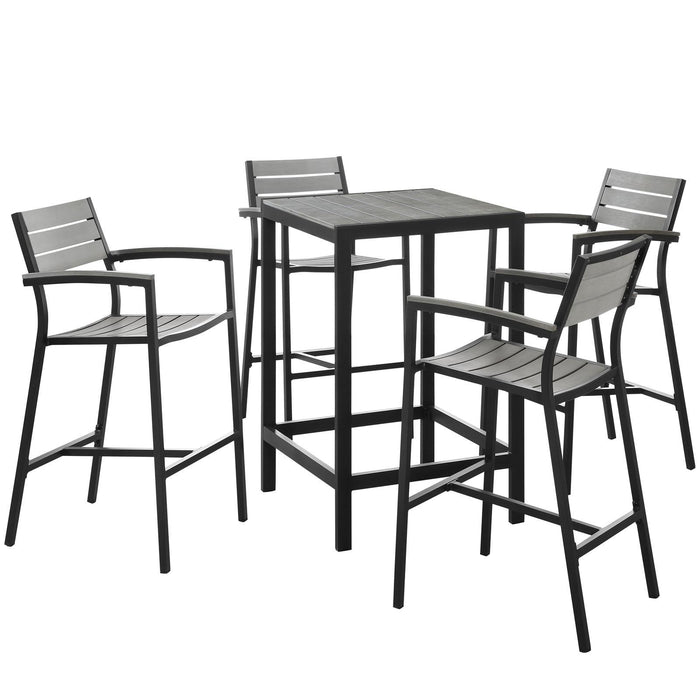 Maine 5 Piece Outdoor Patio Bar Set image