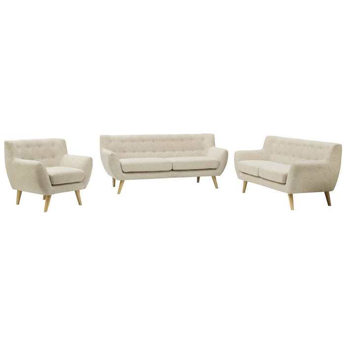 Remark 3 Piece Living Room Set