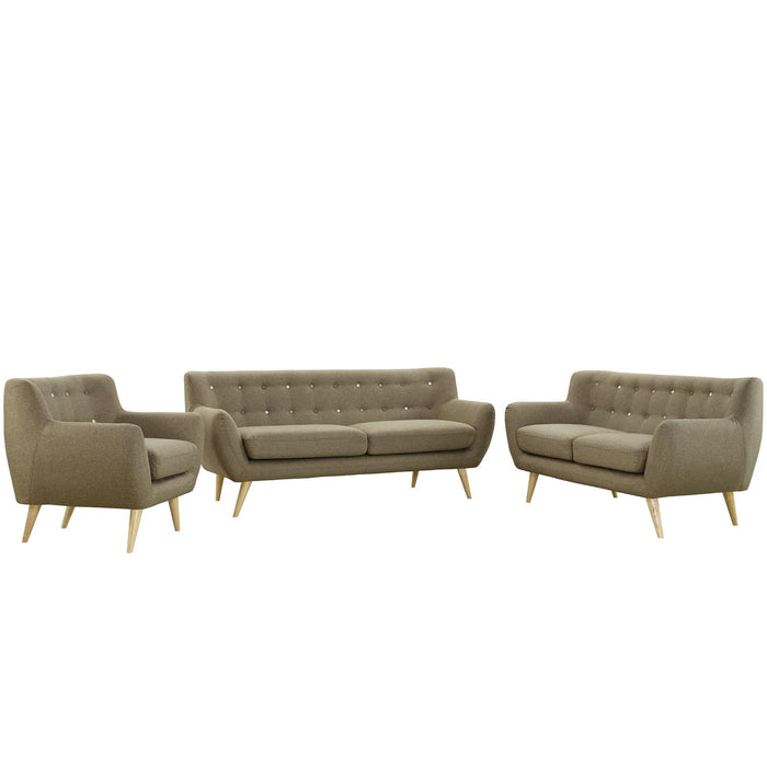 Remark 3 Piece Living Room Set