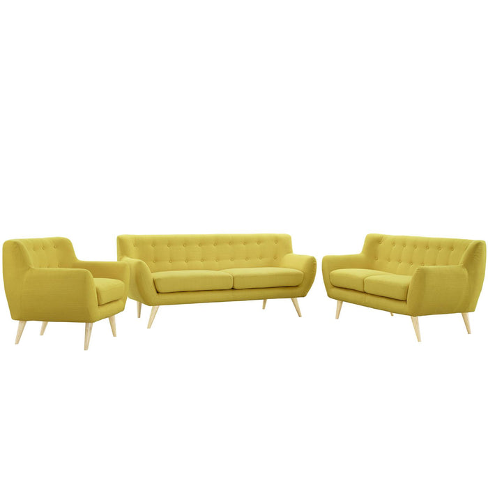 Remark 3 Piece Living Room Set