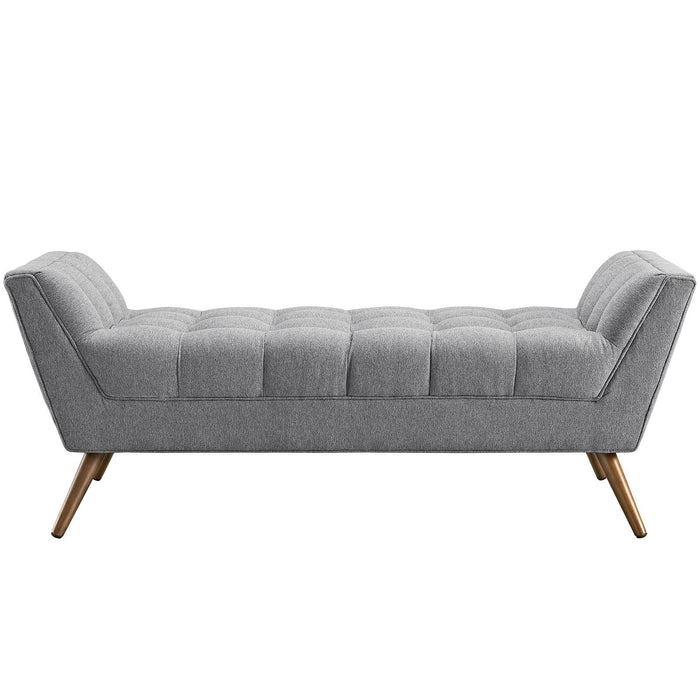 Response Medium Upholstered Fabric Bench