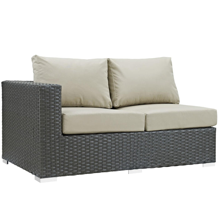 Sojourn Outdoor Patio Sunbrella� Left Arm Loveseat image