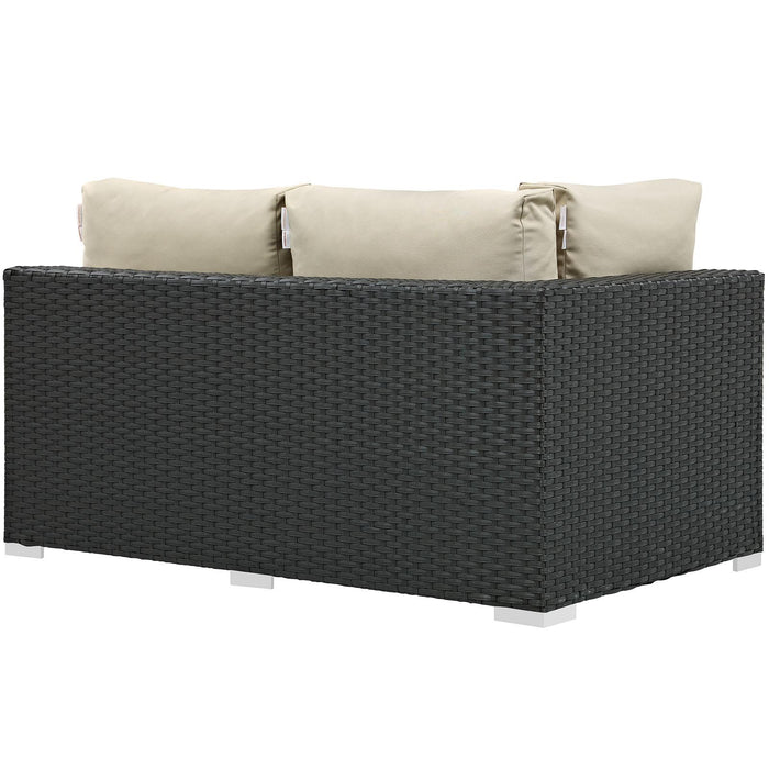 Sojourn Outdoor Patio Sunbrella� Left Arm Loveseat