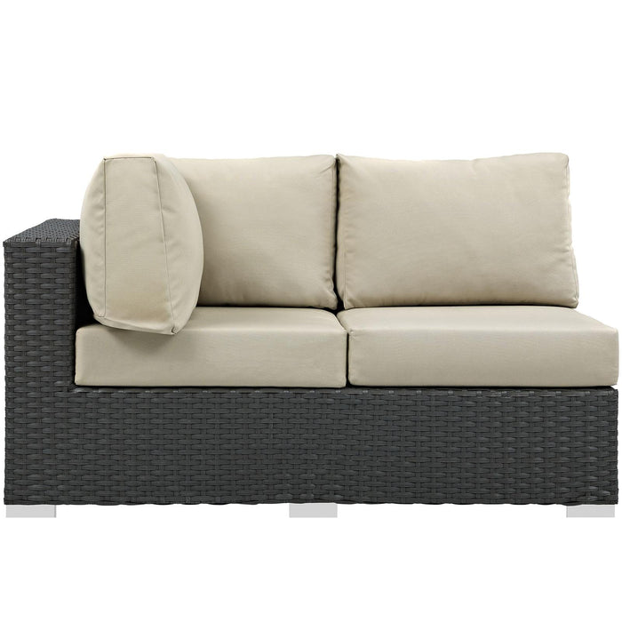 Sojourn Outdoor Patio Sunbrella� Left Arm Loveseat