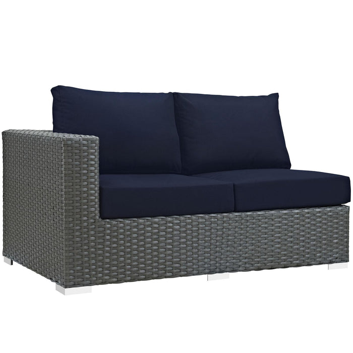 Sojourn Outdoor Patio Sunbrella� Left Arm Loveseat