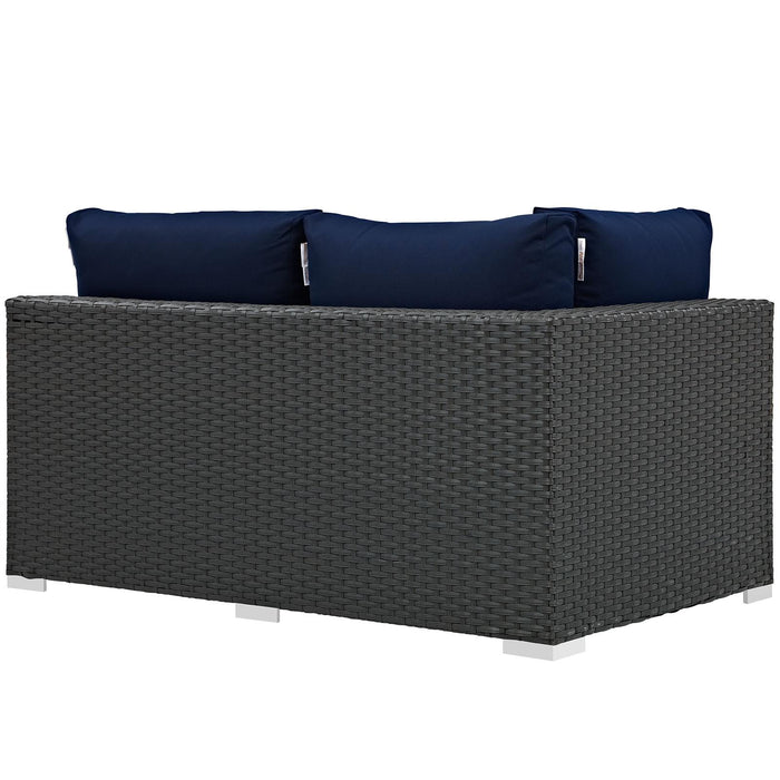 Sojourn Outdoor Patio Sunbrella� Left Arm Loveseat