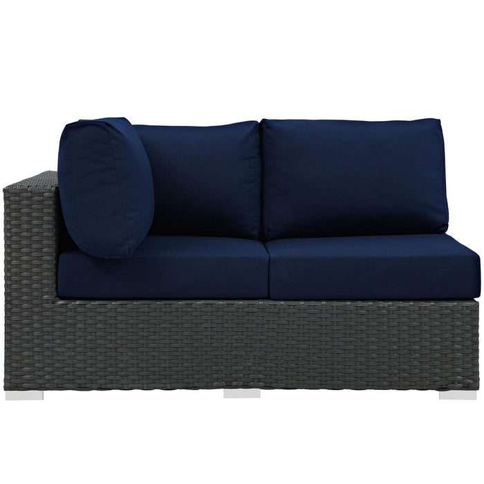 Sojourn Outdoor Patio Sunbrella� Left Arm Loveseat