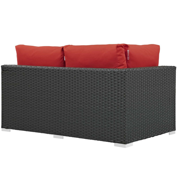 Sojourn Outdoor Patio Sunbrella� Left Arm Loveseat