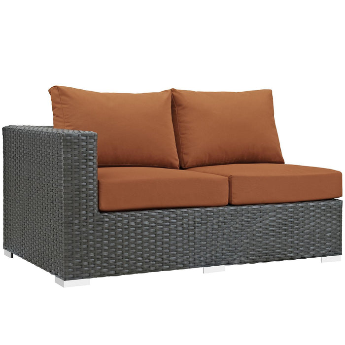 Sojourn Outdoor Patio Sunbrella� Left Arm Loveseat