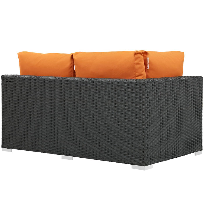 Sojourn Outdoor Patio Sunbrella� Left Arm Loveseat