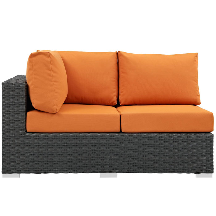 Sojourn Outdoor Patio Sunbrella� Left Arm Loveseat