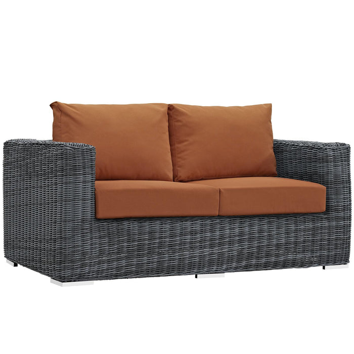 Summon Outdoor Patio Sunbrella� Loveseat