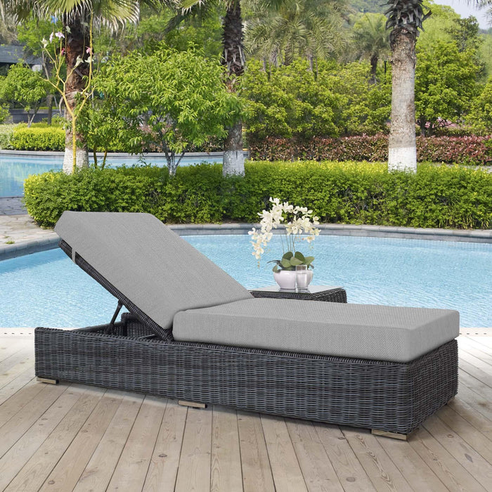 Summon Outdoor Patio Sunbrella� Chaise Lounge