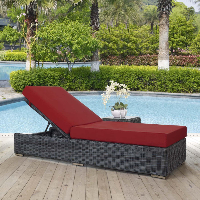 Summon Outdoor Patio Sunbrella� Chaise Lounge