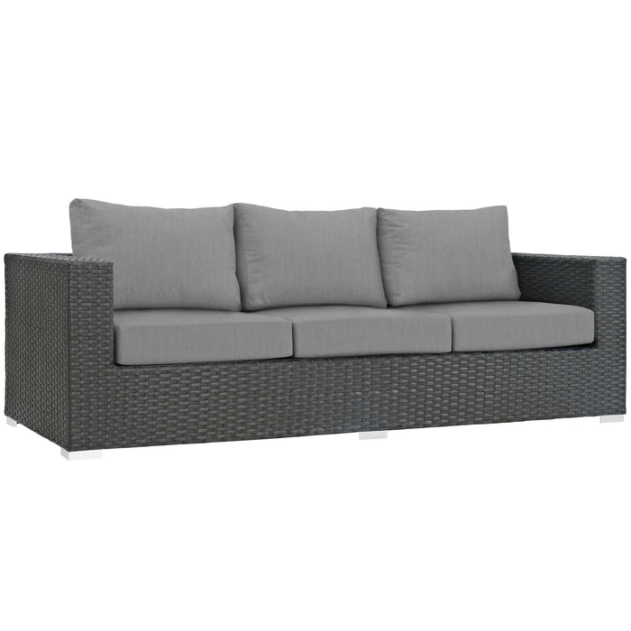 Sojourn 3 Piece Outdoor Patio Sunbrella� Sectional Set