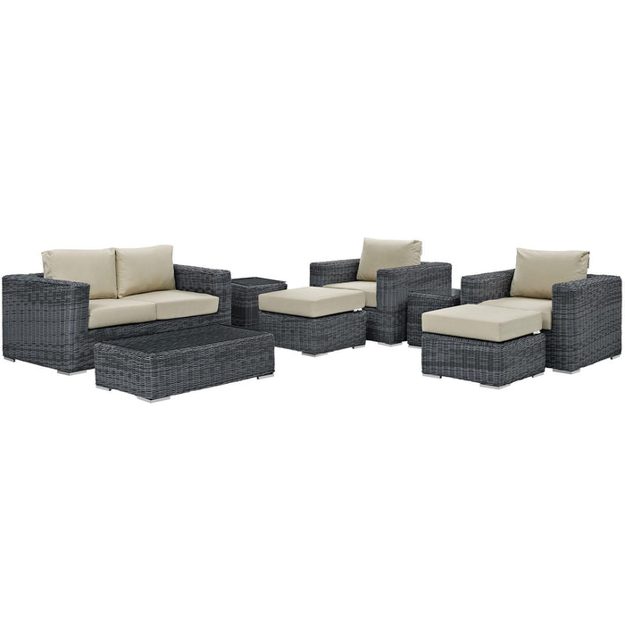 Summon 8 Piece Outdoor Patio Sunbrella� Sectional Set image