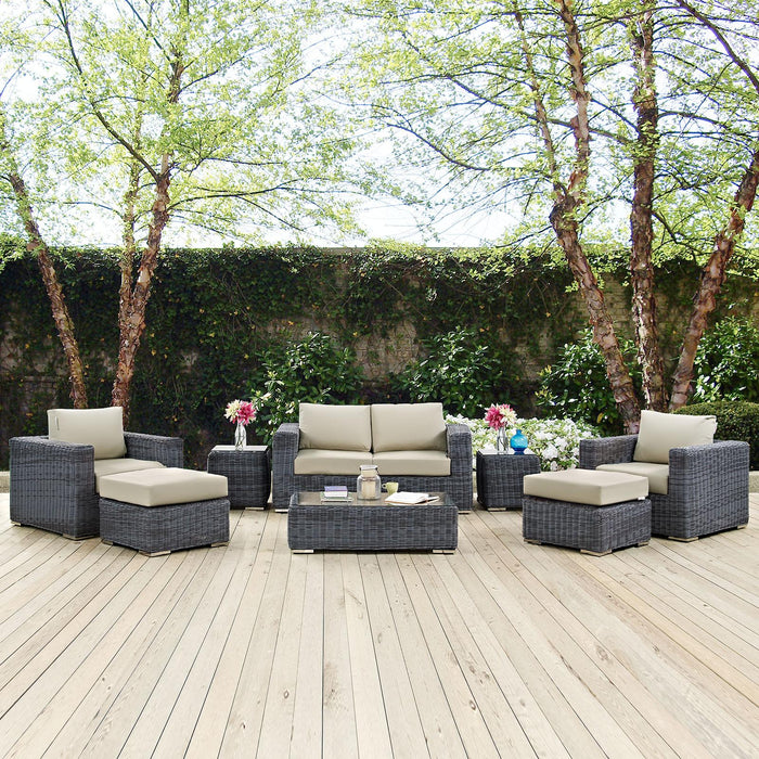 Summon 8 Piece Outdoor Patio Sunbrella� Sectional Set