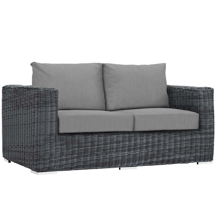 Summon 5 Piece Outdoor Patio Sunbrella� Sectional Set