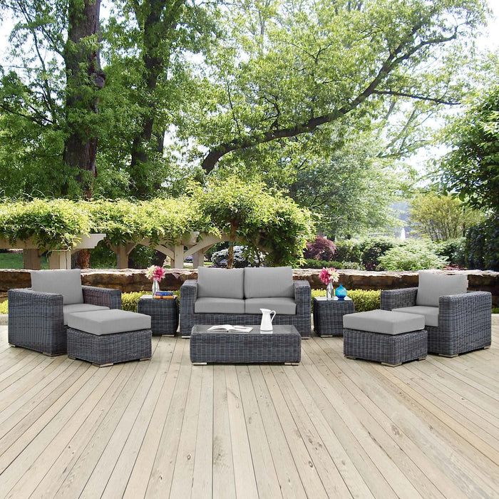 Summon 8 Piece Outdoor Patio Sunbrella� Sectional Set