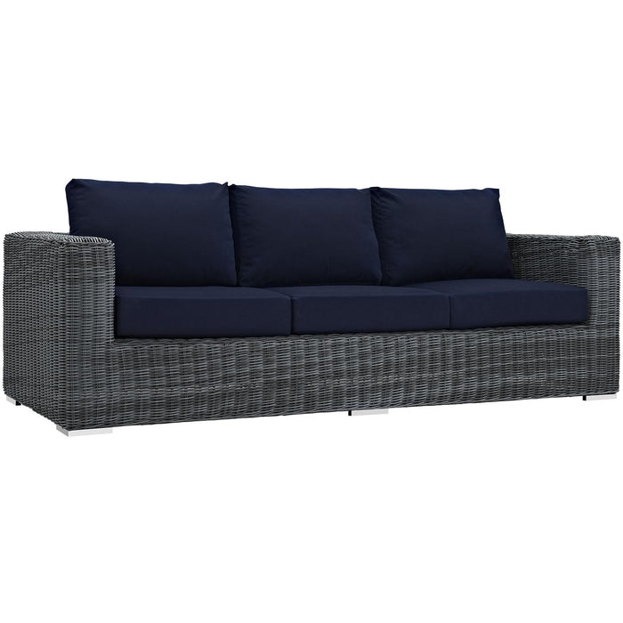 Summon 3 Piece Outdoor Patio Sunbrella� Sectional Set