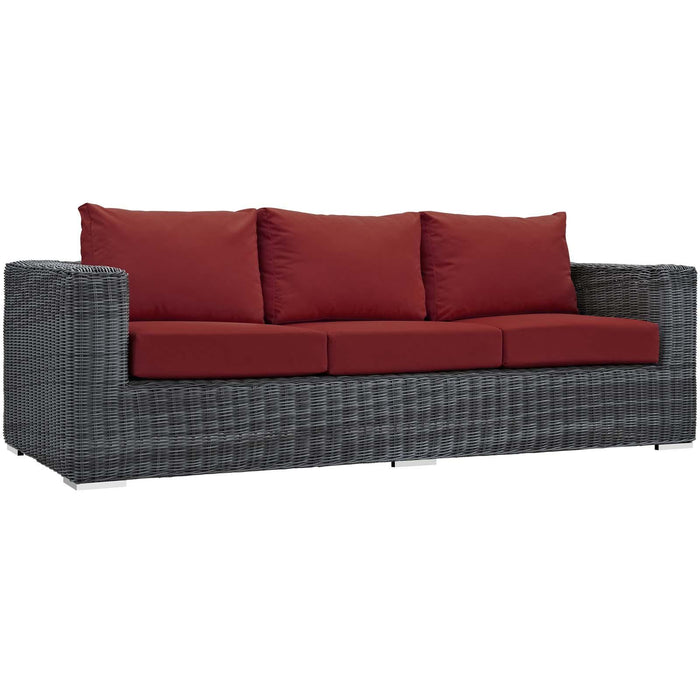 Summon 3 Piece Outdoor Patio Sunbrella� Sectional Set