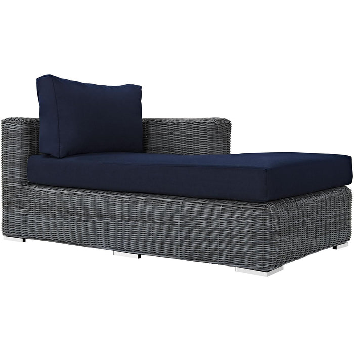 Summon 5 Piece Outdoor Patio Sunbrella� Sectional Set