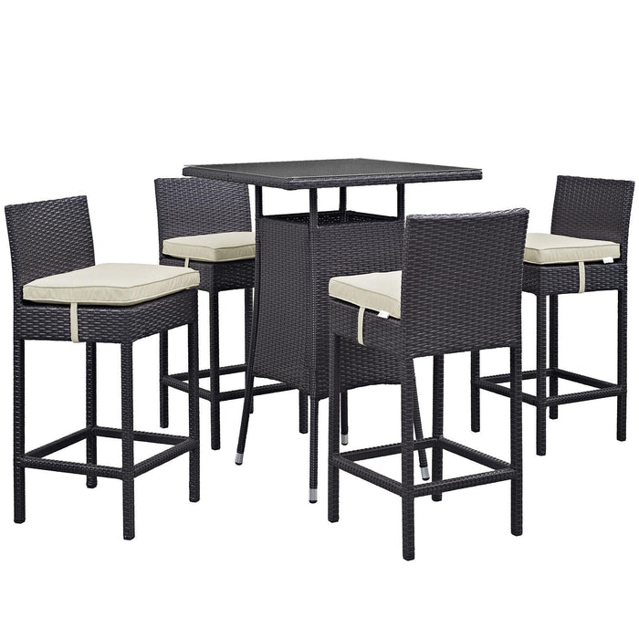 Convene 5 Piece Outdoor Patio Pub Set image