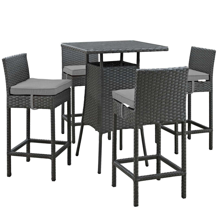 Sojourn 5 Piece Outdoor Patio Sunbrella� Pub Set