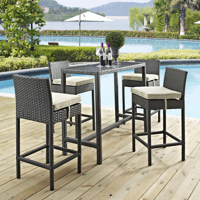 Sojourn 5 Piece Outdoor Patio Sunbrella� Pub Set