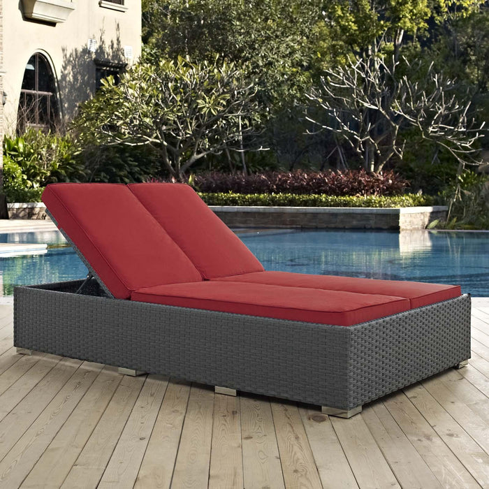 Sojourn Outdoor Patio Sunbrella� Double Chaise