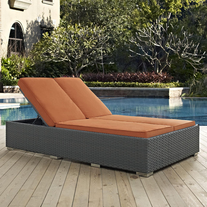 Sojourn Outdoor Patio Sunbrella� Double Chaise